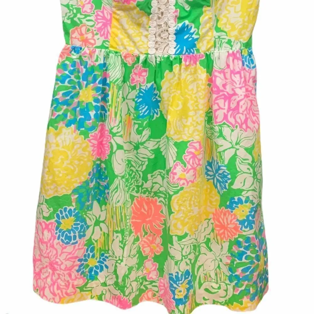 Lilly Pulitzer Reagan dress in hibiscus stroll 4 - Picture 4 of 6